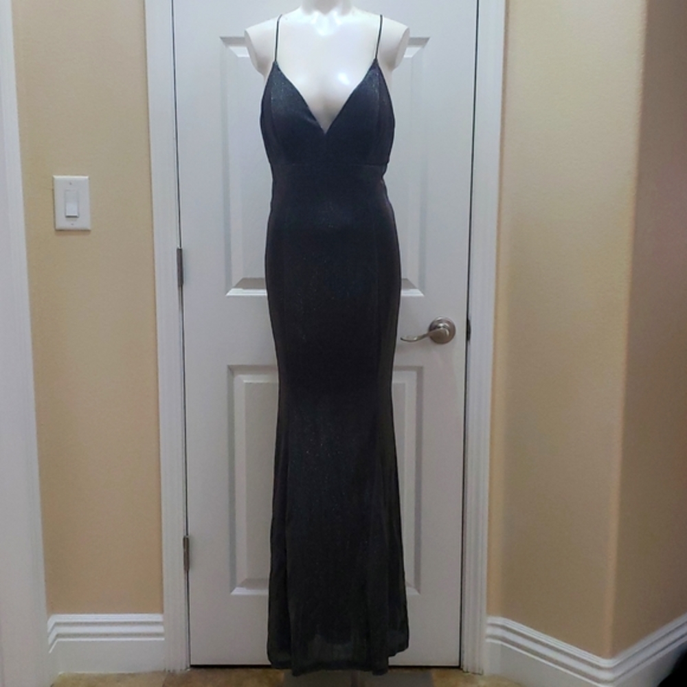 Long dress with spaghetti straps. Size L